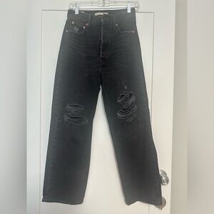 Levi’s Ribcage Straight Ankle black size 26